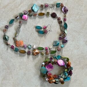 Colorful jewelry set